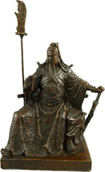 Bronzefigur Chinesischer Kaiser