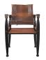 Mobile Preview: Stuhl "Colonial Safari" Stuhl mit Rücken- und Armlehnen vorne