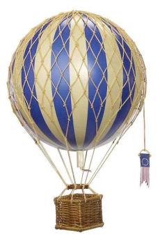 Ballon Luftfahrt beschwingtes Reisen verschiedene Farben 18 cm