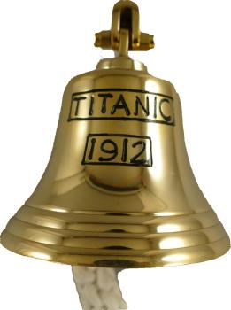 Glocke Messing Titanic 1912 Frontalansicht