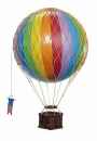 Ballon Luftfahrt beschwingtes Reisen regenbogenfarbe 18 cm